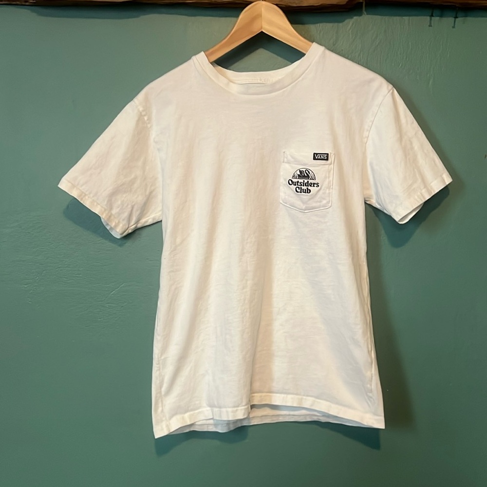 Vans Outsiders Club Picket Tee Size Small